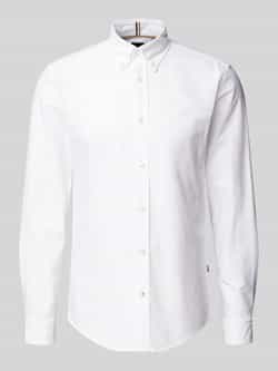 Boss Regular fit zakelijk overhemd met button-downkraag model 'Roan'