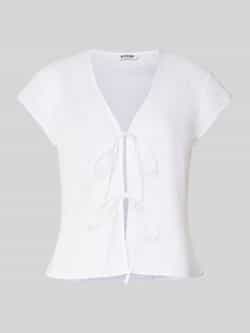 Weekday Regular fit blouse met vetersluiting model 'Lizzard'