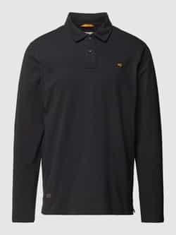 camel active Regular fit poloshirt in design met lange mouwen