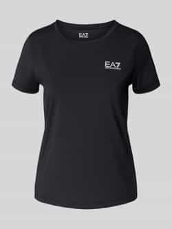 EA7 Emporio Armani T-shirt met labelprint en ronde hals