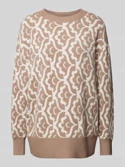 Vero Moda Regular fit gebreide pullover met two-tone-motief model 'NANCY'