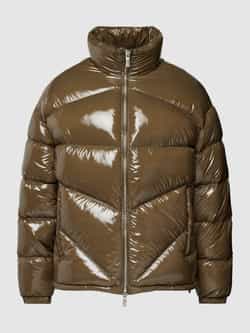 Armani Exchange Donsjack met tweewegritssluiting model 'Glossy Puffer'