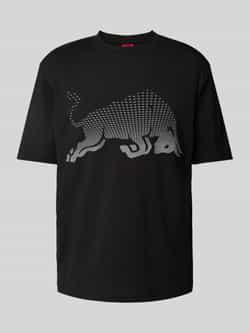 HUGO T-shirt met labelprint model 'Drcard'