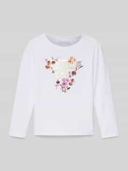 Guess Shirt met lange mouwen en labelprint