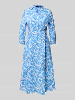 MORE & MORE Midi-jurk met strikceintuur