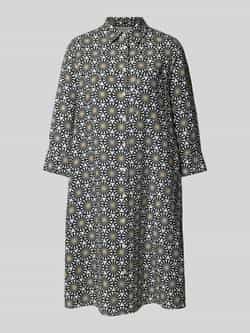 Marc O'Polo Jurk met overhemdkraag met printmotief