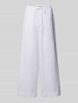 MSCH Copenhagen Wide leg linnen broek met elastische band model 'Mirilla'