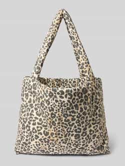 STUDIO NOOS Shopper met dierenprint en draagbanden
