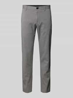 JOOP! JEANS Modern fit stoffen broek met riemlussen model 'Matthew'