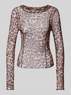 Noisy May Shirt met lange mouwen in semi-transparant design model 'ELIF'