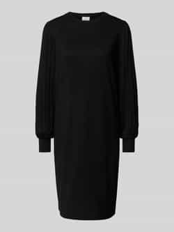 Kaffe Zwart Diep Gebreide Jurk Kalone Stijl Black Dames
