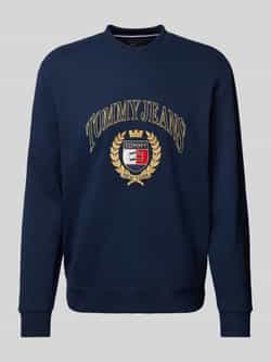 Tommy Jeans Regular fit sweatshirt met labelstitching