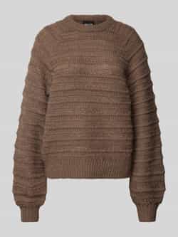 Pieces Regular fit gebreide pullover met structuurmotief model 'JAYDA'