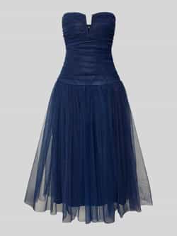 Lace & Beads Knielange cocktailjurk met V-hals