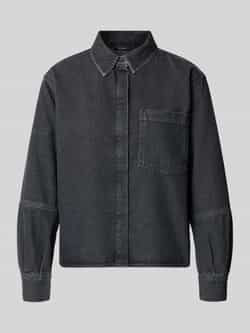 Opus Overhemdblouse in denimlook model 'Femori'