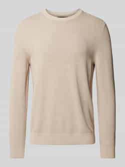 Marc O'Polo Gebreide pullover met labelstitching