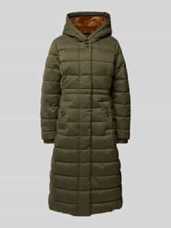 Barbour Gewatteerde lange jas met opstaande kraag model 'CLEARENCE'
