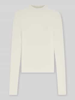 Hugo Blue Slim fit gebreide pullover van geribde viscosemix model 'SARMIE_B'