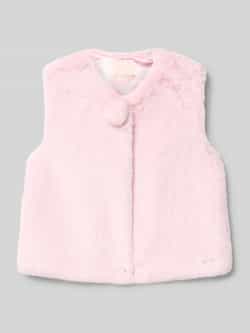 Guess Regular fit gilet met imitatiebont en V-hals