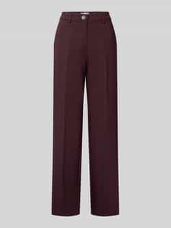 MORE & MORE Straight fit bandplooibroek met viscose
