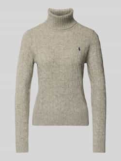 Polo Ralph Lauren Vintage Lange Mouw Pullover Sweater Gray Dames