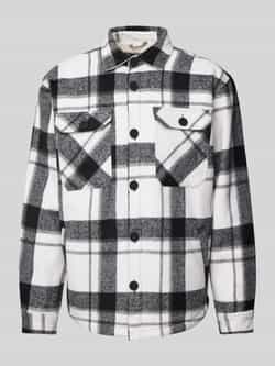 Redefined Rebel Regular fit overhemdjack met opgestikte paspelzakken op de borst