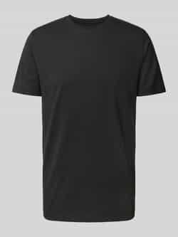 OLYMP Level Five T-shirt met geribde ronde hals in een set van 2 stuks