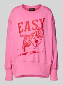 Miss goodlife Sweatshirt met motiefprint en ronde hals