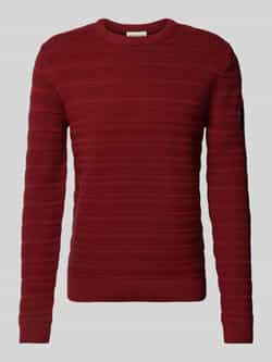 Tom Tailor Regular fit gebreide pullover van puur katoen met breipatroon