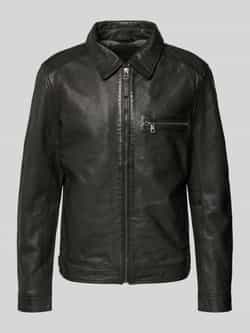 Gipsy Leren jack met ritssluiting model 'Vintage Short'