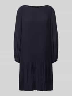 S.Oliver BLACK LABEL Relaxed fit chiffon-jurk met plissé