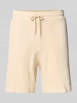 Les Deux Regular fit sweatshorts met structuurmotief model 'Otto'