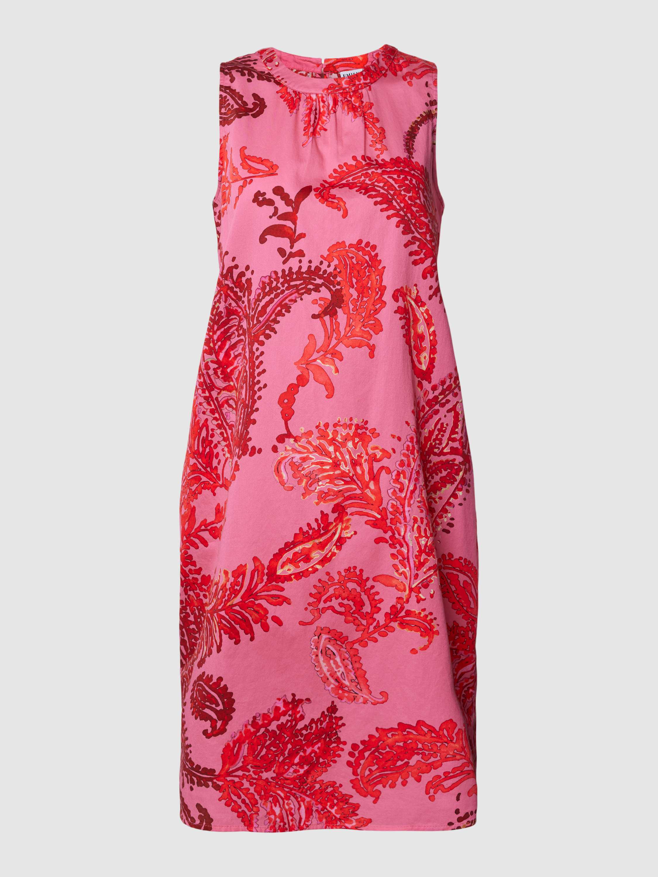 Emily Van den Bergh Knielange jurk van katoen model 'Koralle'
