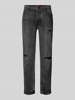 HUGO Tapered fit jeans in destroyed-look model ' 634'
