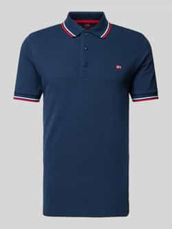 Christian Berg Men Poloshirt met labeldetail