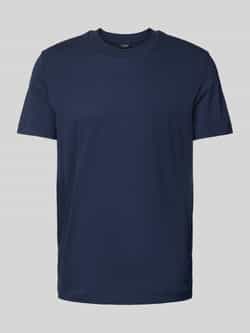 JOOP! Collection T-shirt met geribde ronde hals model 'Carlon'