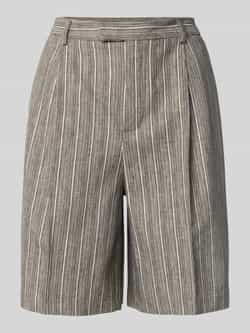 MOS MOSH Regular fit korte broek met bandplooien model 'Luna Thelma'
