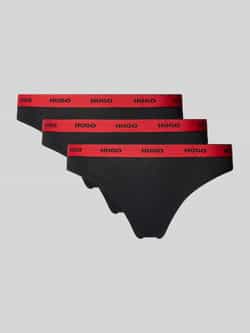 HUGO String met logo in band in een set van 3 stuks