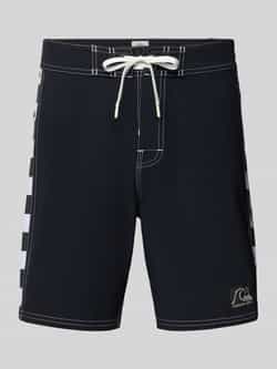 regular fit short met logopatch model ‘Arch’