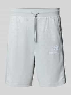 Sergio Tacchini Korte broek met labelstitching model 'NERO'