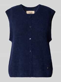 MOS MOSH Mouwloos vest van wolmix met ronde hals