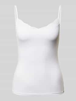 SKINY Slim fit top met bandjes en kant