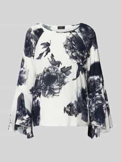 Monari Regular fit blouse met ronde hals