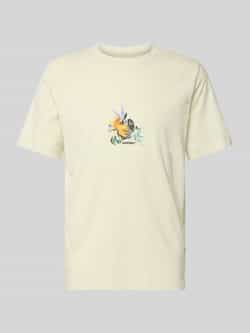 Jack & jones T-shirt met geribde ronde hals model 'VARENNA'