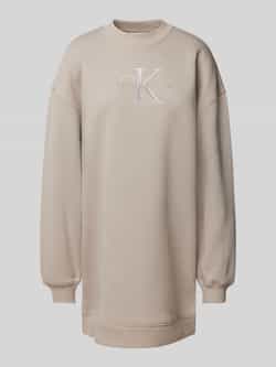 Calvin Klein Sweatjurk EMBROIDERED MONOLOGO CREW DRESS