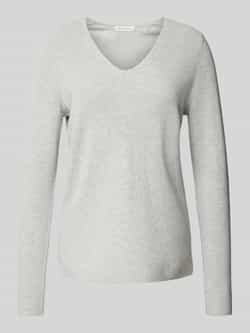 Christian Berg Woman Gebreide pullover met afgeronde V-hals