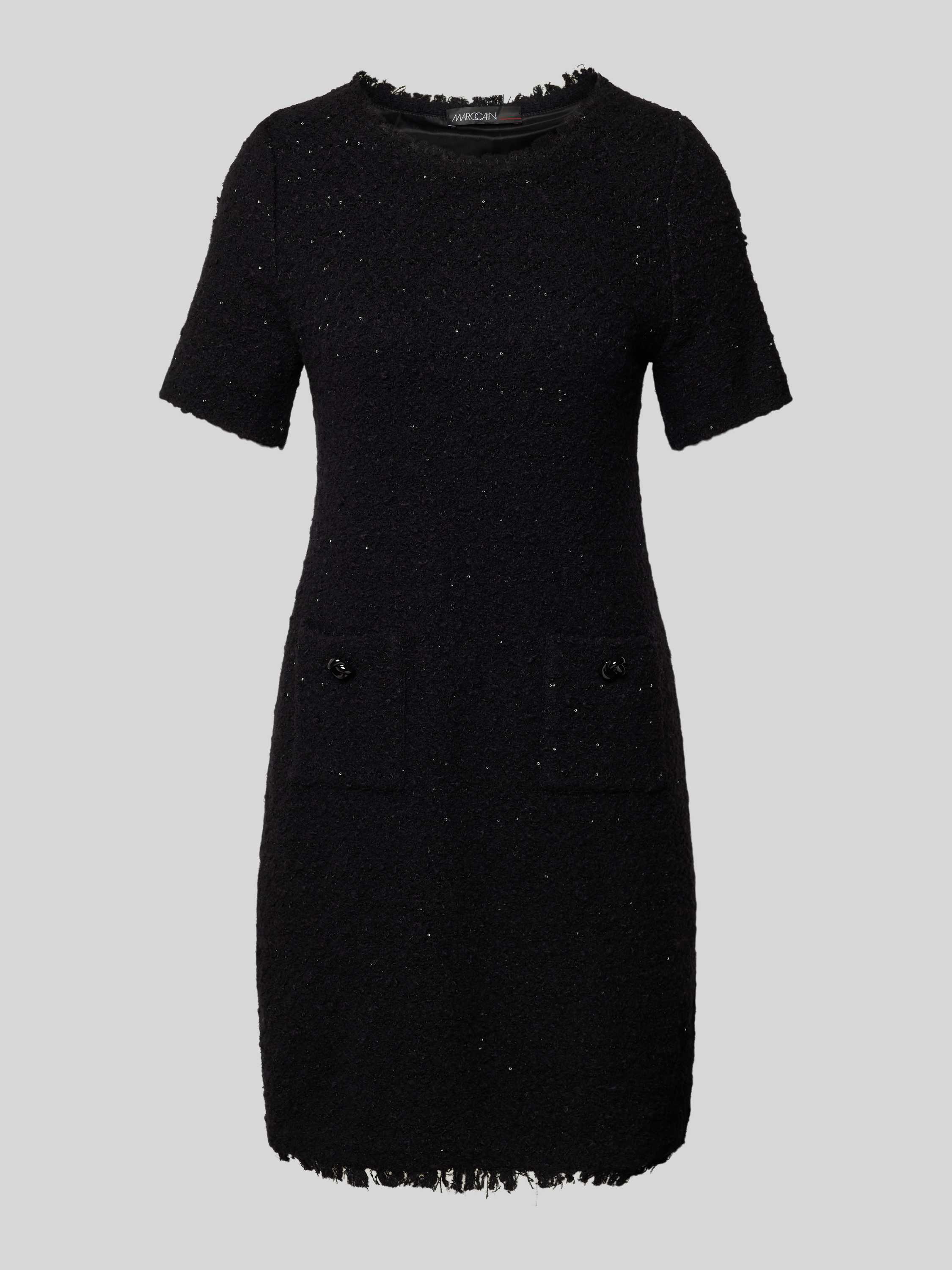 Marc Cain Tweed Jurk met Pailletten Black Dames