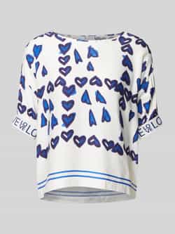 Emily Van den Bergh Regular fit blouseshirt met ronde hals