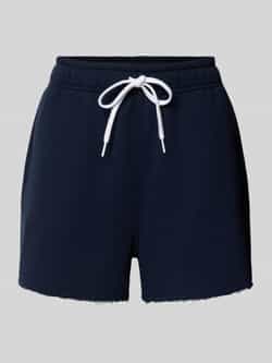 Polo Ralph Lauren Sweatshorts met gerafelde zoom en achterzak