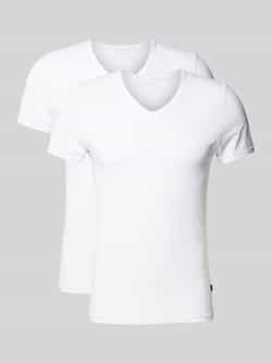 JOOP! Collection T-shirt met V-hals in set van 2